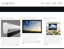 Tablet Screenshot of cirrusscreens.com